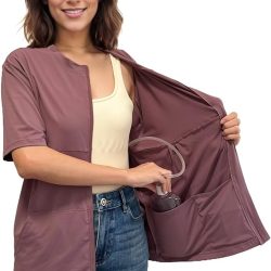 Mastectomy Shirt with Drain Pouches